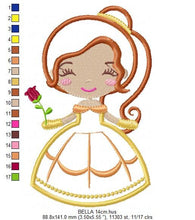 Load image into Gallery viewer, Belle embroidery designs - Disney Princess embroidery design machine embroidery pattern - Princess applique design - beauty and the beast
