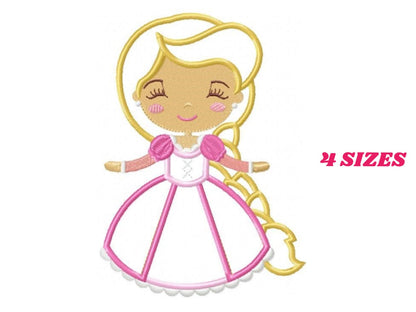 Rapunzel embroidery designs - Disney Princess embroidery design machine embroidery pattern - Princess applique design - Tangled download