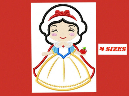 Snow White embroidery designs - Disney Princess embroidery design machine embroidery pattern - Princess applique design - digital download Marcia Embroidery