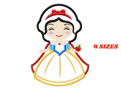 Snow White embroidery designs - Disney Princess embroidery design machine embroidery pattern - Princess applique design - digital download Marcia Embroidery