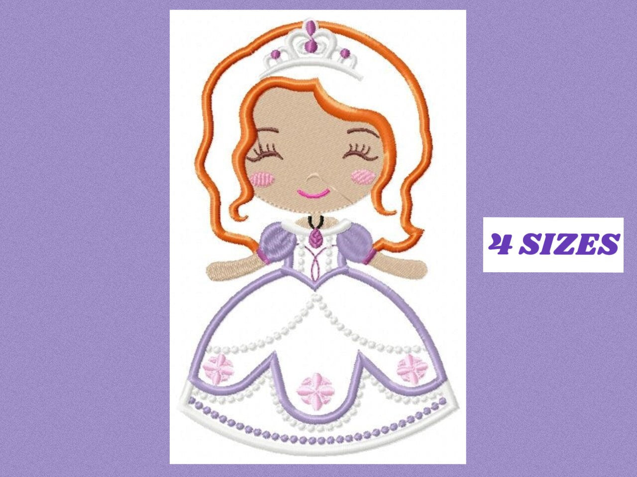 Sofia embroidery designs - Disney Princess embroidery design machine embroidery pattern - Princess applique design - baby girl embroidery