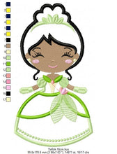 Laden Sie das Bild in den Galerie-Viewer, Tiana embroidery designs - Disney Princess embroidery design machine embroidery pattern - Princess Tiana applique design - baby girl design
