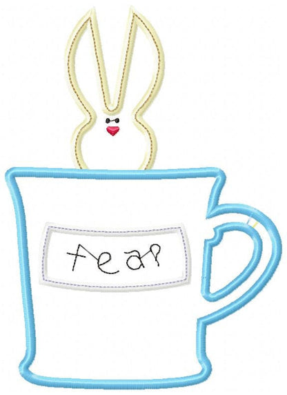 Bunny embroidery design - Rabbit embroidery designs machine embroidery pattern - baby embroidery file - mug embroidery rabbit mug design - Marcia Embroidery