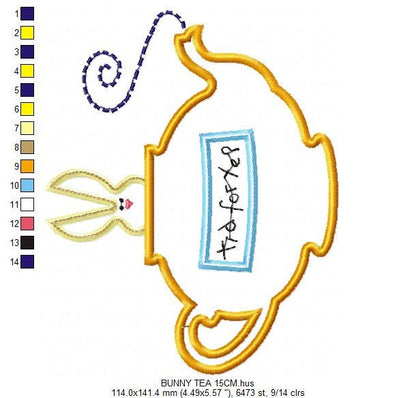 Bunny embroidery design - Rabbit embroidery designs machine embroidery pattern - baby embroidery file  kid embroidery rabbit with magic lamp Marcia Embroidery