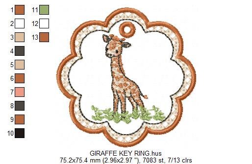 Safari embroidery design Animals embroidery designs - machine embroidery pattern tag embroidery file frame embroidery filled design