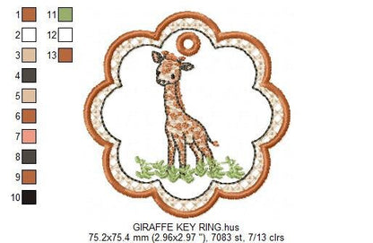 Safari embroidery design Animals embroidery designs - machine embroidery pattern tag embroidery file frame embroidery filled design