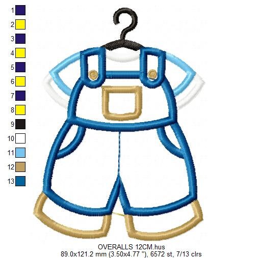 Dress embroidery designs - Children's Clothes with hanger embroidery machine embroidery pattern - Baby Dress applique - instant download pes