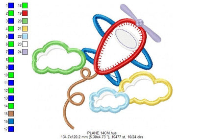 Plane embroidery designs - Airplane embroidery design machine embroidery pattern - airplane applique design - baby boy embroidery digital