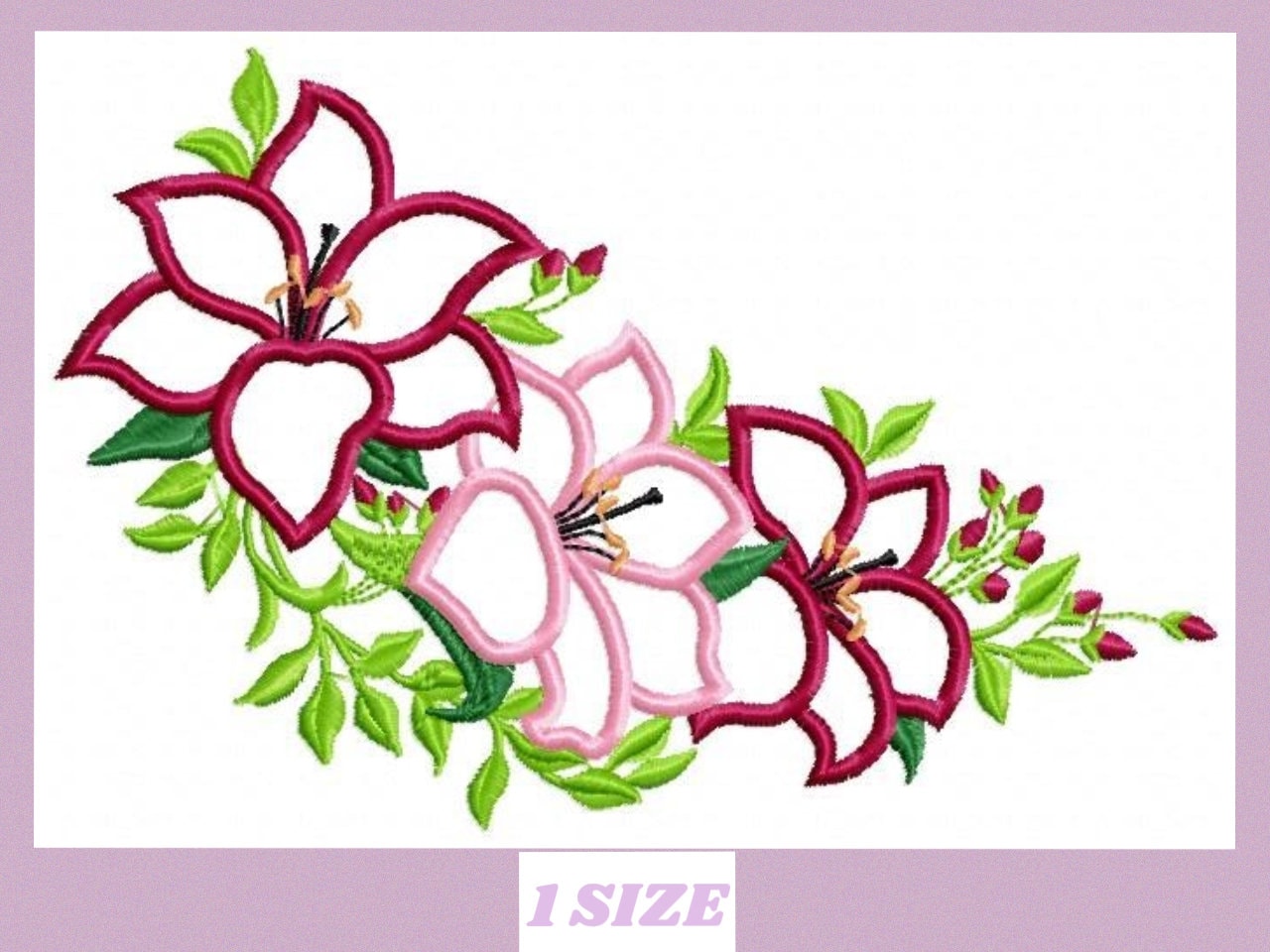 Flowers embroidery designs - Flower embroidery design machine embroidery pattern - rose embroidery file - flower applique design floral