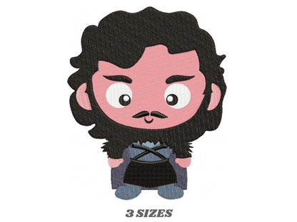 Jon Snow Embroidery design - Game of Thrones embroidery designs machine embroidery pattern - GOT embroidery design digital file download Marcia Embroidery