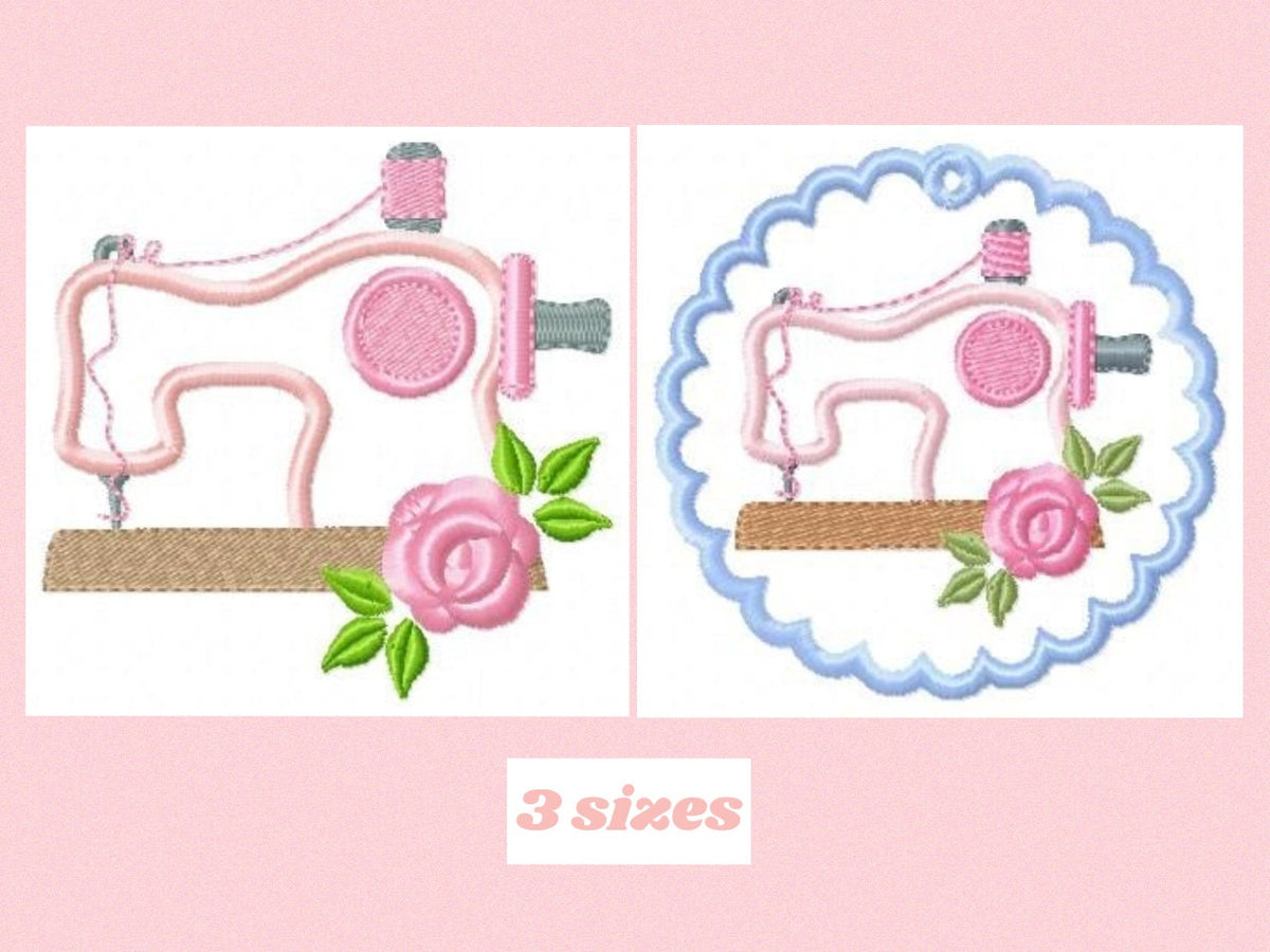 Sewing embroidery designs - Singer embroidery design machine embroidery pattern - sewing machine applique design - sewing pattern pes jef