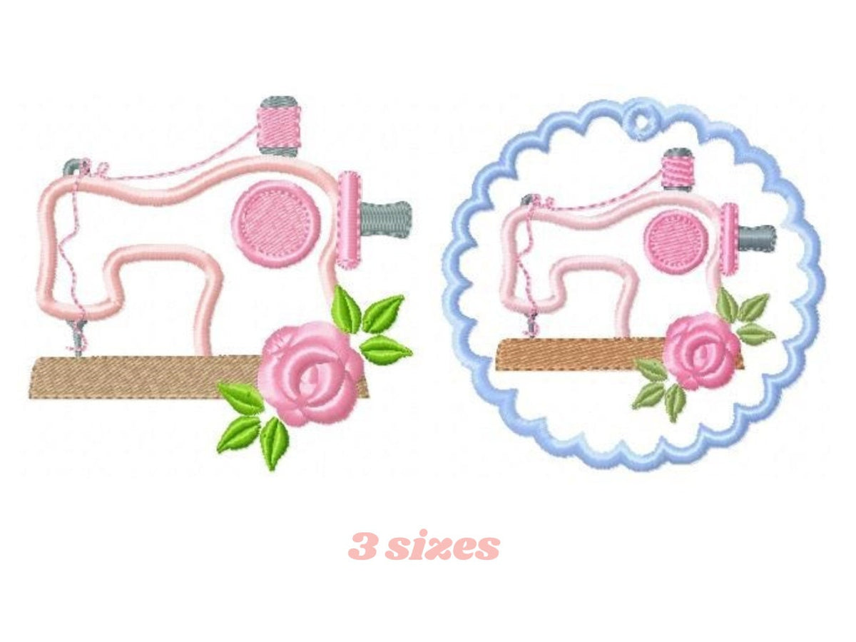 Sewing embroidery designs - Singer embroidery design machine embroidery pattern - sewing machine applique design - sewing pattern pes jef