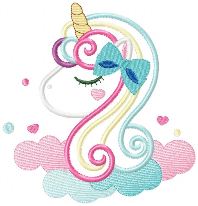 Unicorn embroidery designs - Girl embroidery design machine embroidery pattern - baby embroidery newborn embroidery unicorn applique design