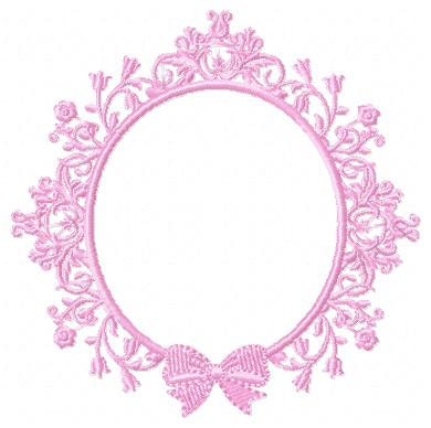 Frame embroidery designs - Flower Wreath embroidery design machine embroidery pattern - Lace embroidery file - baby girl embroidery frame