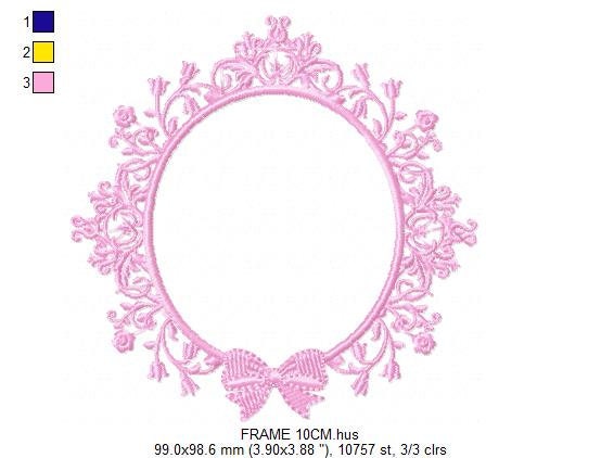 Frame embroidery designs - Flower Wreath embroidery design machine embroidery pattern - Lace embroidery file - baby girl embroidery frame