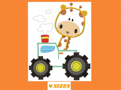 Giraffe embroidery design - Animal embroidery designs machine embroidery pattern - baby boy embroidery file - Safari Giraffe applique design