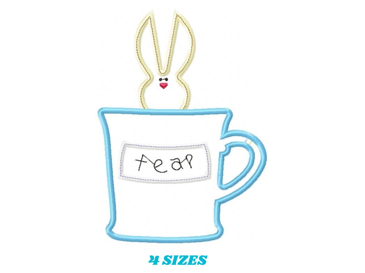 Bunny embroidery design - Rabbit embroidery designs machine embroidery pattern - baby embroidery file - mug embroidery rabbit mug design - Marcia Embroidery