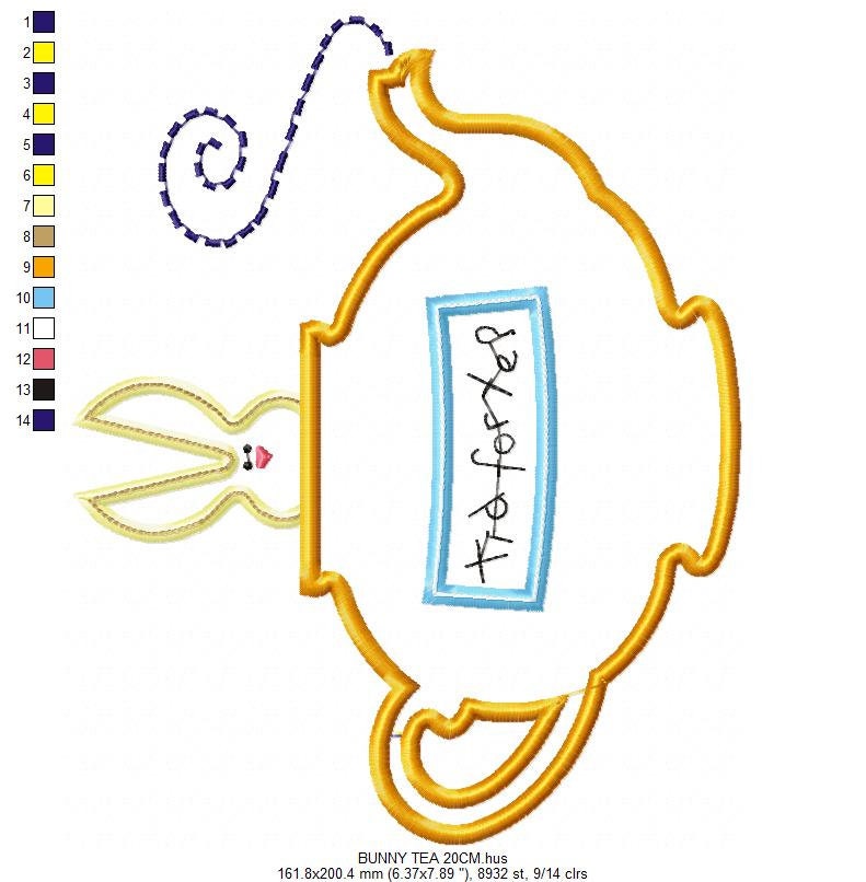 Bunny embroidery design - Rabbit embroidery designs machine embroidery pattern - baby embroidery file  kid embroidery rabbit with magic lamp Marcia Embroidery
