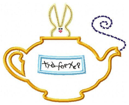 Bunny embroidery design - Rabbit embroidery designs machine embroidery pattern - baby embroidery file  kid embroidery rabbit with magic lamp Marcia Embroidery