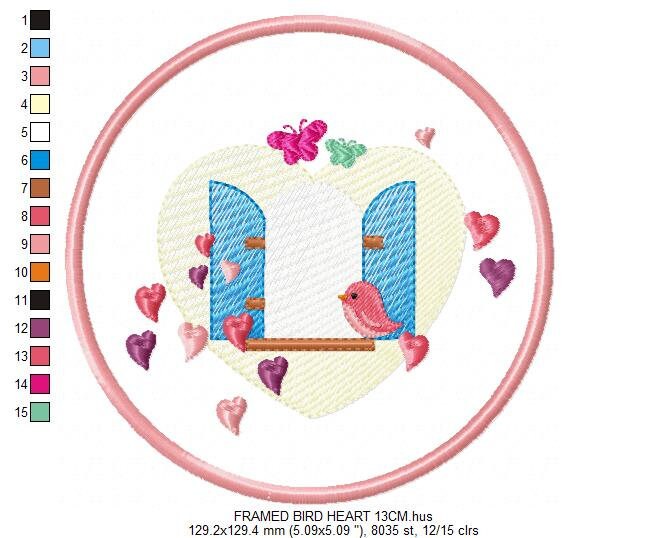 Bird embroidery designs - Dove embroidery design - machine embroidery pattern - bird fill design - baby girl embroidery - birdies applique - Marcia Embroidery