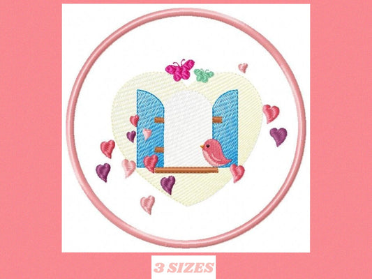 Bird embroidery designs - Dove embroidery design - machine embroidery pattern - bird fill design - baby girl embroidery - birdies applique - Marcia Embroidery