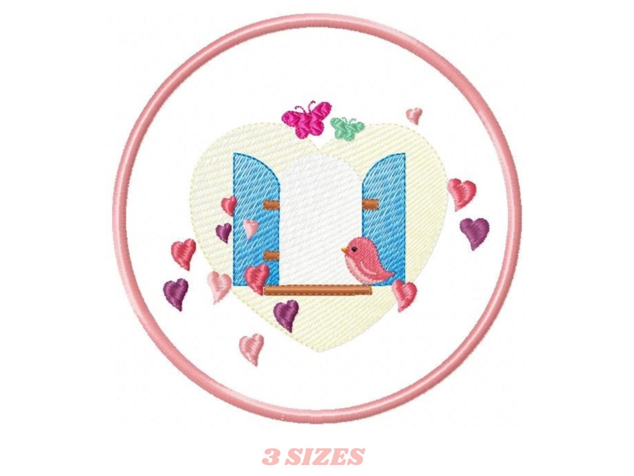 Bird embroidery designs - Dove embroidery design - machine embroidery pattern - bird fill design - baby girl embroidery - birdies applique - Marcia Embroidery