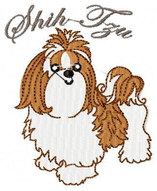 Shih Tzu embroidery design - Dog embroidery designs machine embroidery pattern - puppy embroidery file - instant download Shihtzu design