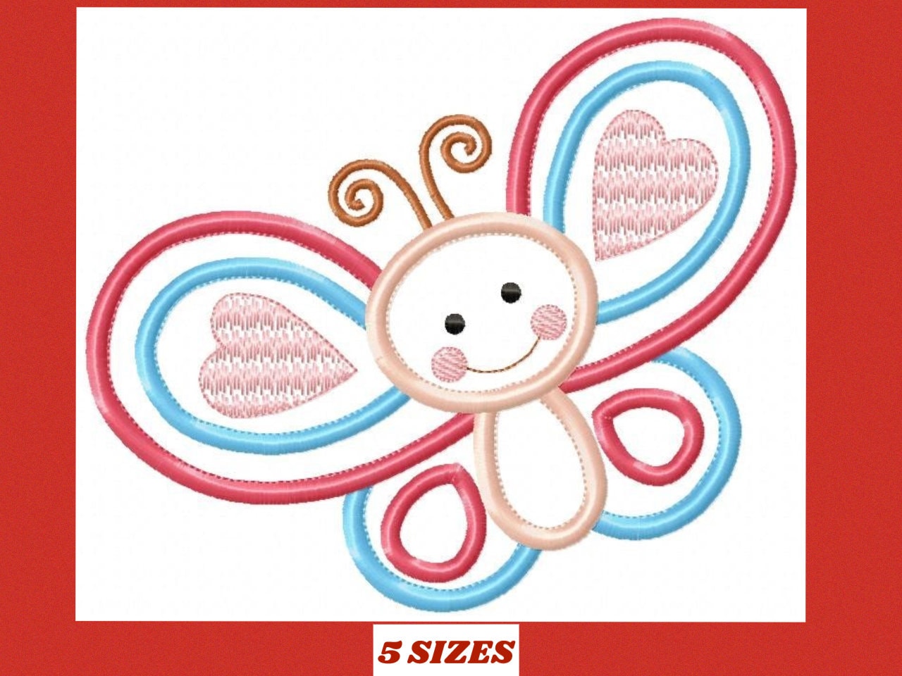 Butterfly embroidery design - Baby girl embroidery designs machine embroidery pattern - Butterfly applique design - instant download pes jef
