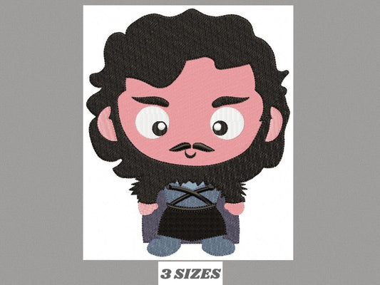 Jon Snow Embroidery design - Game of Thrones embroidery designs machine embroidery pattern - GOT embroidery design digital file download Marcia Embroidery