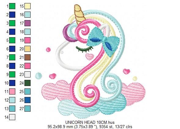Unicorn embroidery designs - Girl embroidery design machine embroidery pattern - baby embroidery newborn embroidery unicorn applique design