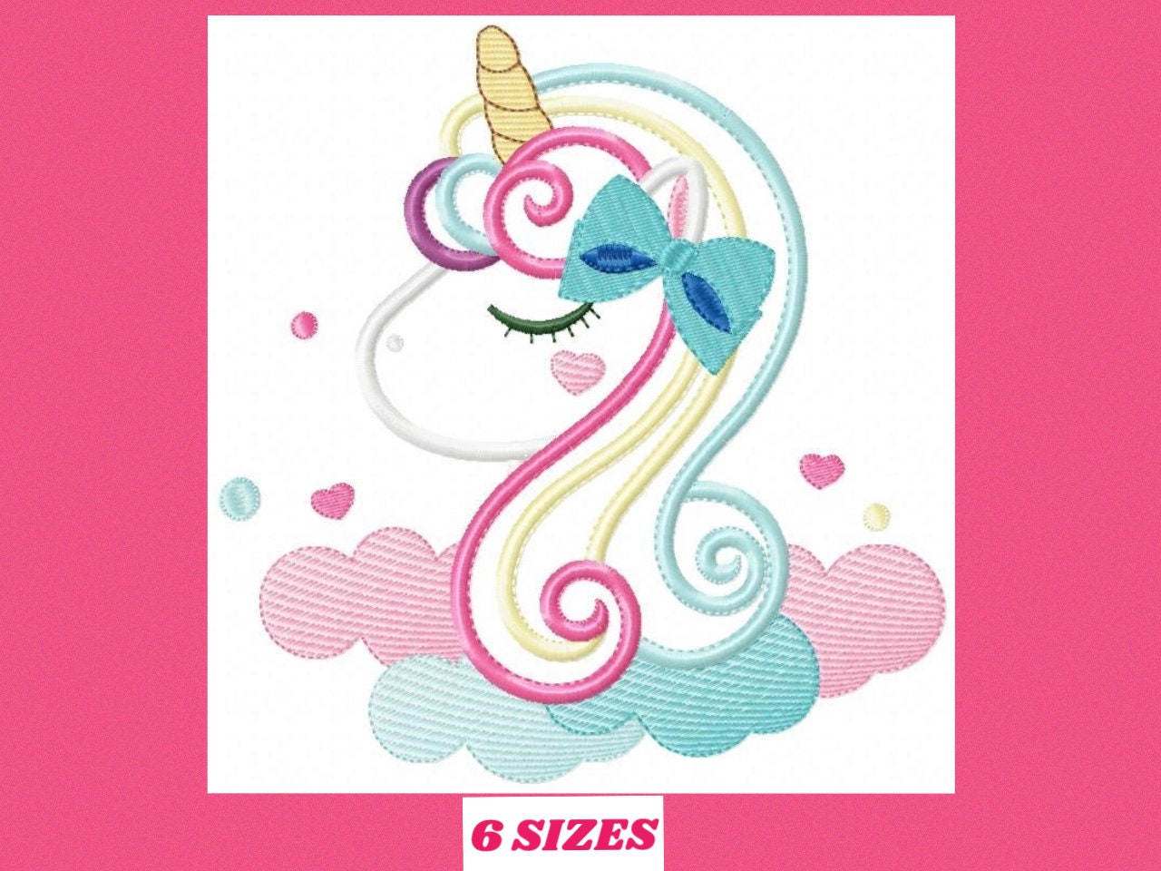 Unicorn embroidery designs - Girl embroidery design machine embroidery pattern - baby embroidery newborn embroidery unicorn applique design