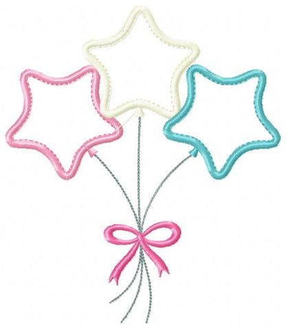 Star embroidery designs - balloons embroidery design machine embroidery pattern - Star applique design - kid embroidery birthday embroidery
