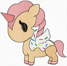 Load image into Gallery viewer, Dolce Unicorn embroidery designs - Tokidoki embroidery design machine embroidery pattern - instant download - cartoon embroidery baby girl
