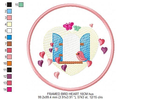 Bird embroidery designs - Dove embroidery design - machine embroidery pattern - bird fill design - baby girl embroidery - birdies applique - Marcia Embroidery
