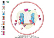 Cargar imagen en el visor de la galería, Bird embroidery designs - Dove embroidery design - machine embroidery pattern - bird fill design - baby girl embroidery - birdies applique
