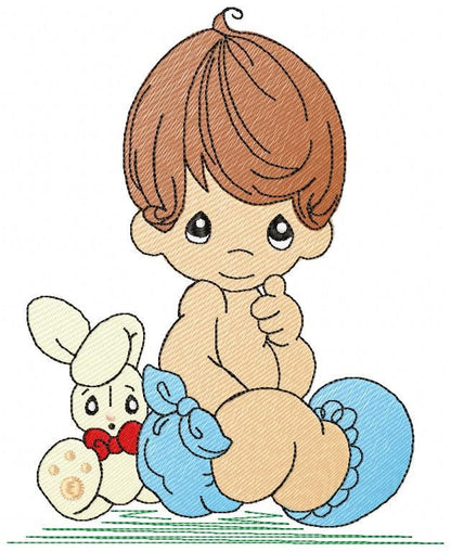 Baby boy embroidery design - Newborn embroidery designs machine embroidery pattern - kid embroidery file - children toddler embroidery kid