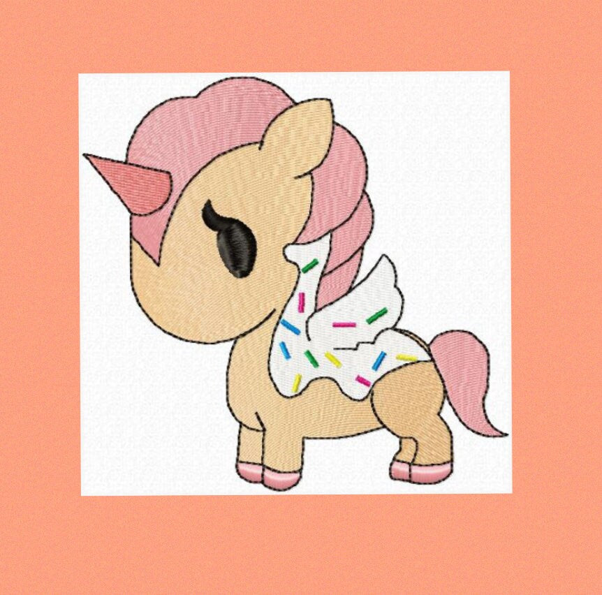 Dolce Unicorn embroidery designs - Tokidoki embroidery design machine embroidery pattern - instant download - cartoon embroidery baby girl - Marcia Embroidery