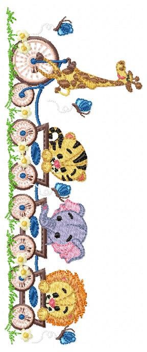 Safari embroidery designs - Animals embroidery design machine embroidery pattern - Nursery embroidery file - lion elephant giraffe leopard