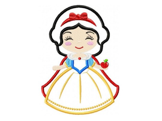 Snow White embroidery designs - Disney Princess embroidery design machine embroidery pattern - Princess applique design - digital download Marcia Embroidery