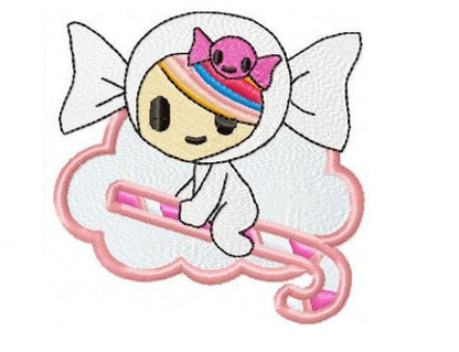 Caramella embroidery designs - Tokidoki embroidery design machine embroidery pattern - digital download - girl embroidery file Donutella Marcia Embroidery