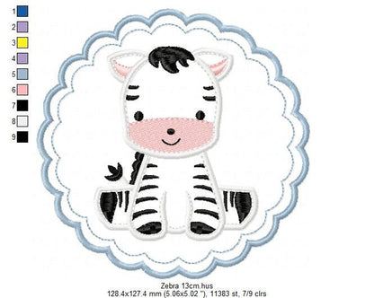 Animal embroidery designs - Giraffe embroidery design machine embroidery pattern - Zebra embroidery file - Tiger embroidery applique design