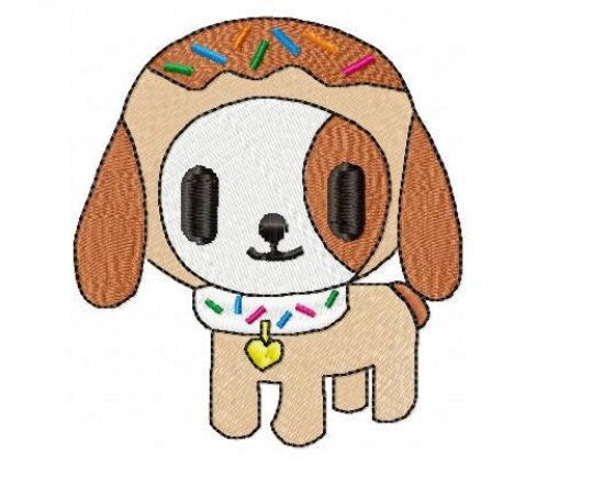 Donutino embroidery designs - Tokidoki embroidery design machine embroidery pattern - instant download - pet embroidery file Donutella Marcia Embroidery