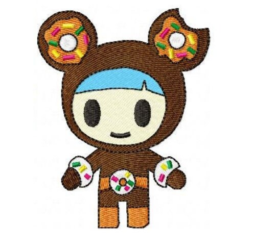 Ciambello embroidery designs - Tokidoki embroidery design machine embroidery pattern - instant download - girl embroidery file Chocotella - Marcia Embroidery
