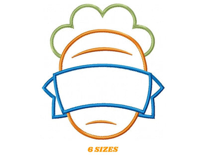 Carrot embroidery design - Carrot applique machine embroidery pattern - Tag School Easter file - Baby boy and girl - Instant download Marcia Embroidery