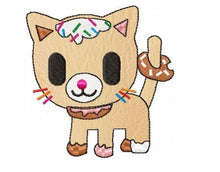 Charger l&#39;image dans la galerie, Biscotinno embroidery designs - Tokidoki embroidery design machine embroidery pattern - instant download - girl embroidery file Donutella
