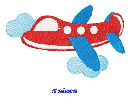 Plane embroidery designs - Airplane embroidery design machine embroidery pattern - Baby boy embroidery file - transport instant download