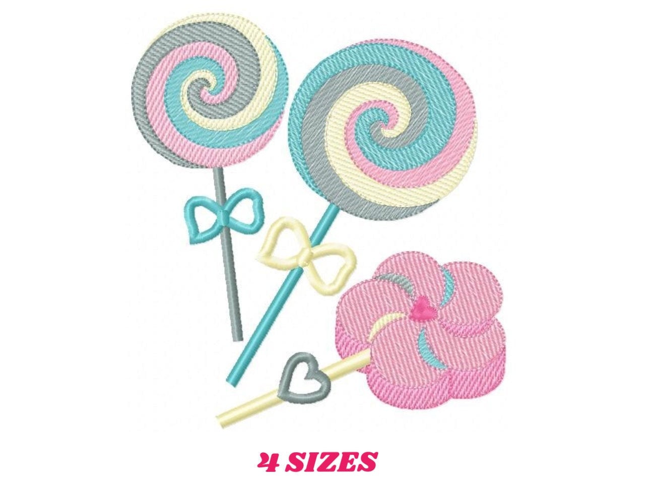 Lollipop embroidery designs - Candy embroidery design machine embroidery pattern - Dessert embroidery file lollipop design candy design kids