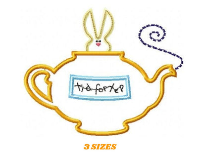 Bunny embroidery design - Rabbit embroidery designs machine embroidery pattern - baby embroidery file  kid embroidery rabbit with magic lamp Marcia Embroidery