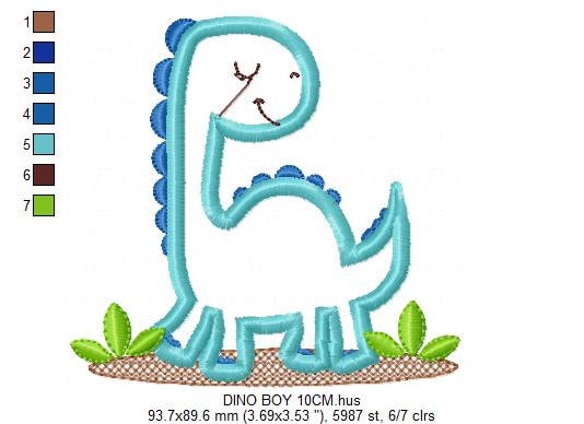 Dinosaur embroidery designs - Dino machine embroidery pattern - Baby boy and girl file - Dinosaur Applique - Instant digital download pes