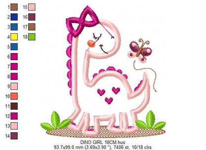 Dinosaur embroidery designs - Dino machine embroidery pattern - Baby boy and girl file - Dinosaur Applique - Instant digital download pes